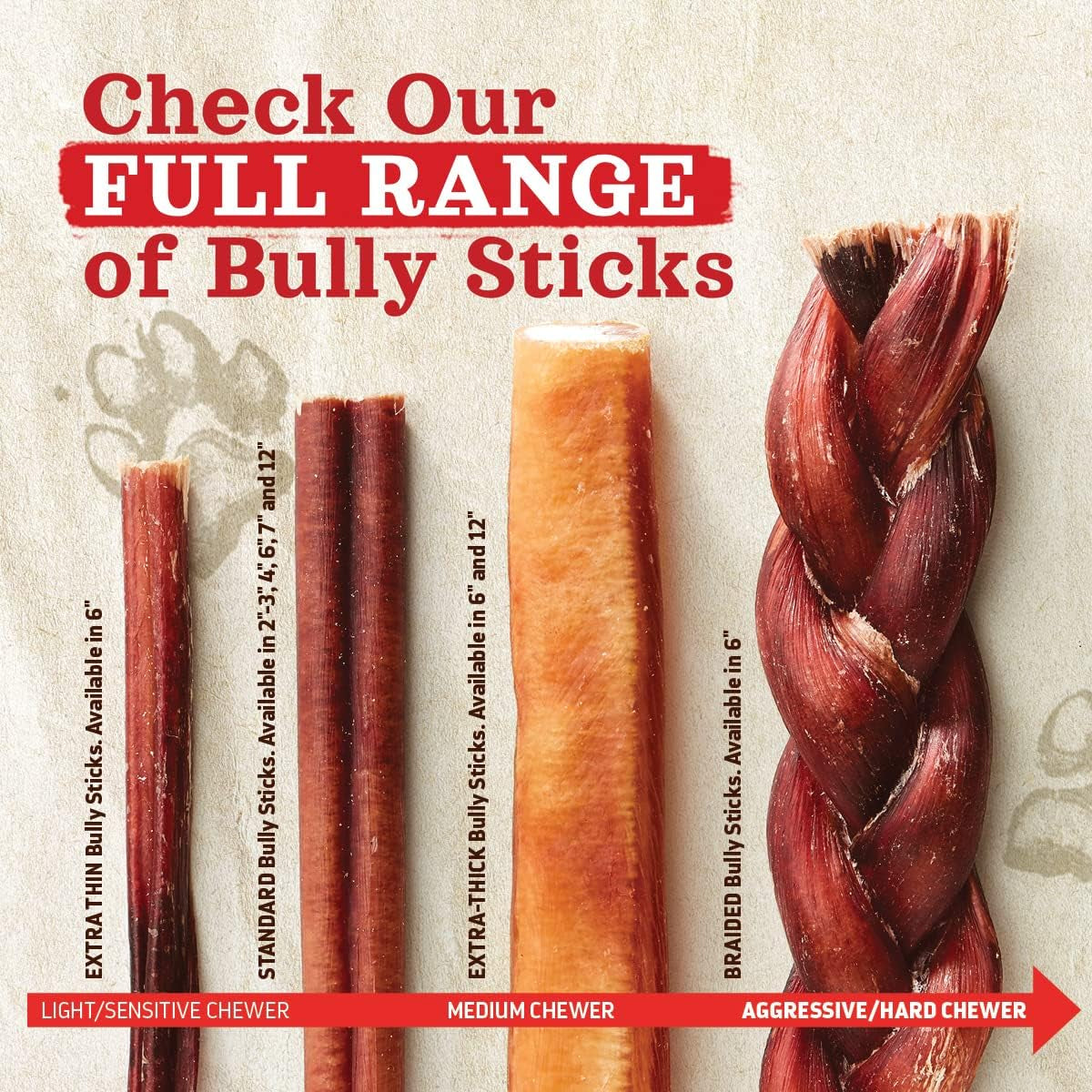 Odor Free Jumbo Bully Sticks (12 Inch, 5 Pack), Extra-Thick Chews for Dogs, Fully Digestible 100% Beef Treats, Supports Dental Health, Keep Your Dog Busy with 50% Longer Lasting Chews…