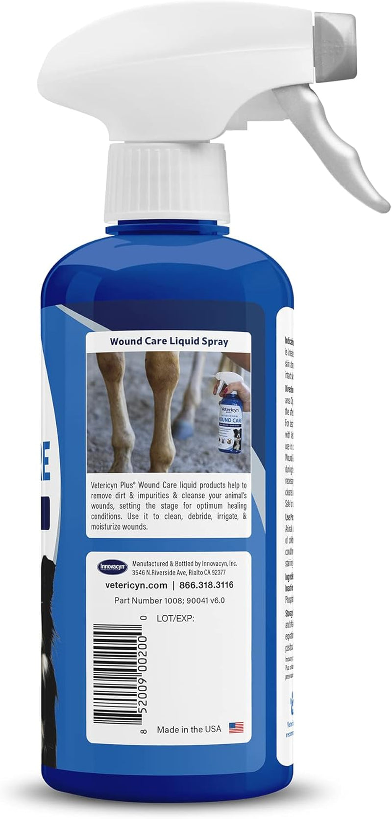 plus Dog Wound Care Spray | Healing Aid and Skin Repair, Clean Wounds, Relieve Dog Skin Allergies, Safe for All Animals. 16 Ounces