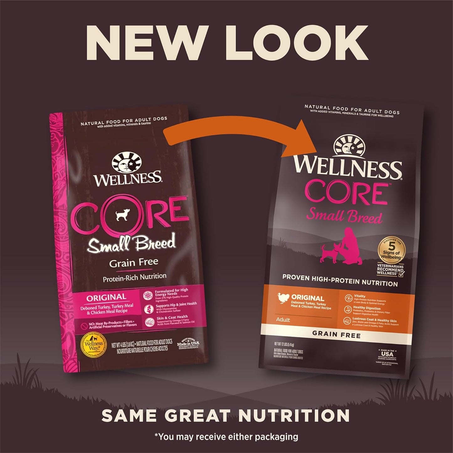 CORE Dry Dog Food, Small Breed, Grain-Free, High Protein, Natural, Original Turkey & Chicken Recipe, (12-Pound Bag)