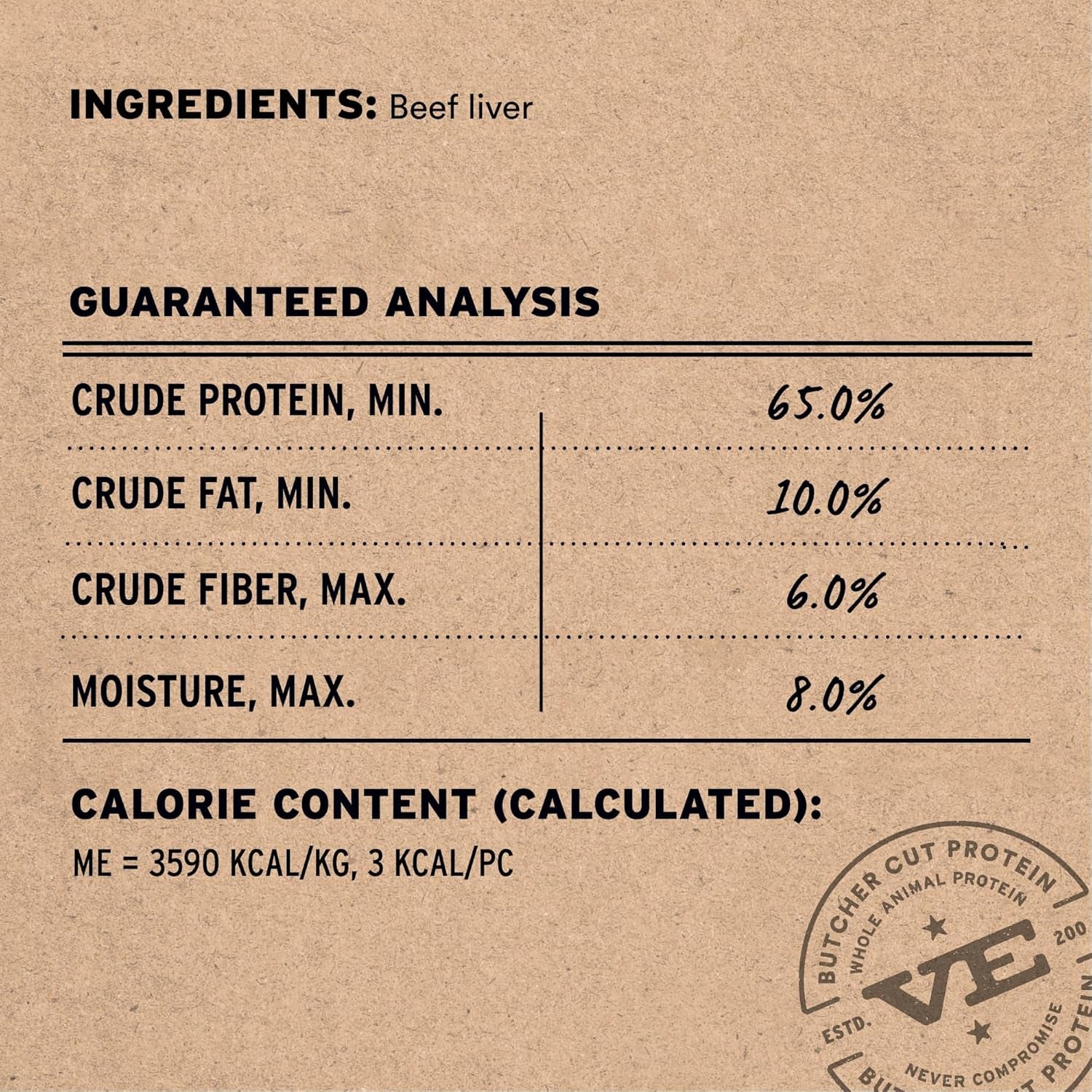 Single Ingredient Beef Liver Dog Treats, 15 Oz | Freeze-Dried Raw | Premium Quality High Protein Training Treats | Grain Free, Gluten Free, Filler Free