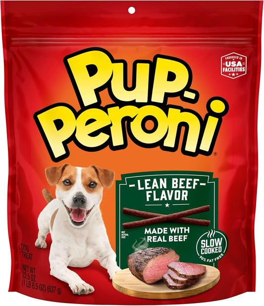 Dog Treats, Lean Beef Flavor, 22.5 Ounce, Made with Real Beef, 90% Fat Free