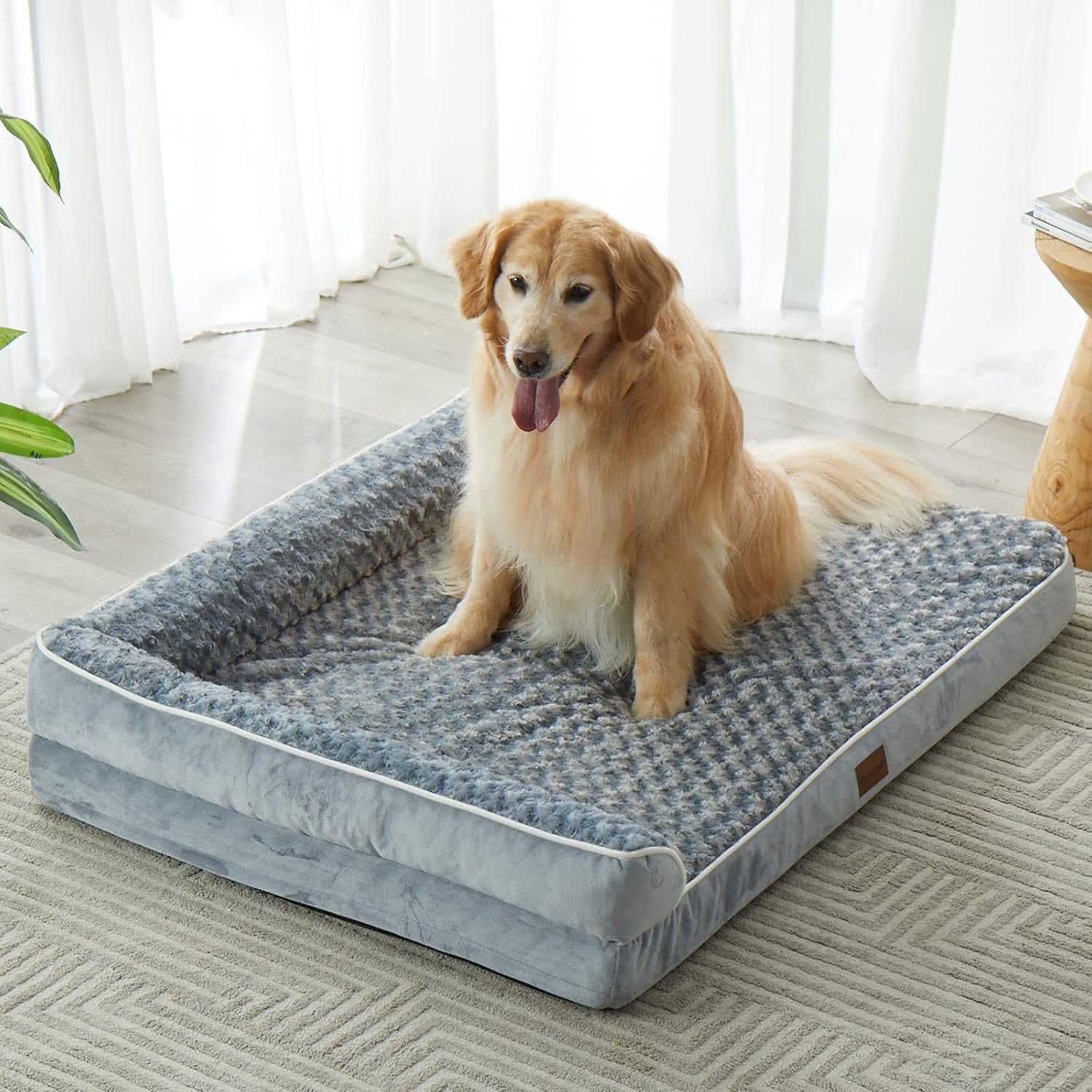 Orthopedic Dog Bed for Large Dogs-Big Waterproof Sofa Dog Bed with Removable Washable Cover, Washable Pet Bed with Waterproof Lining and Nonskid Bottom,Pet Bed for Large Dogs