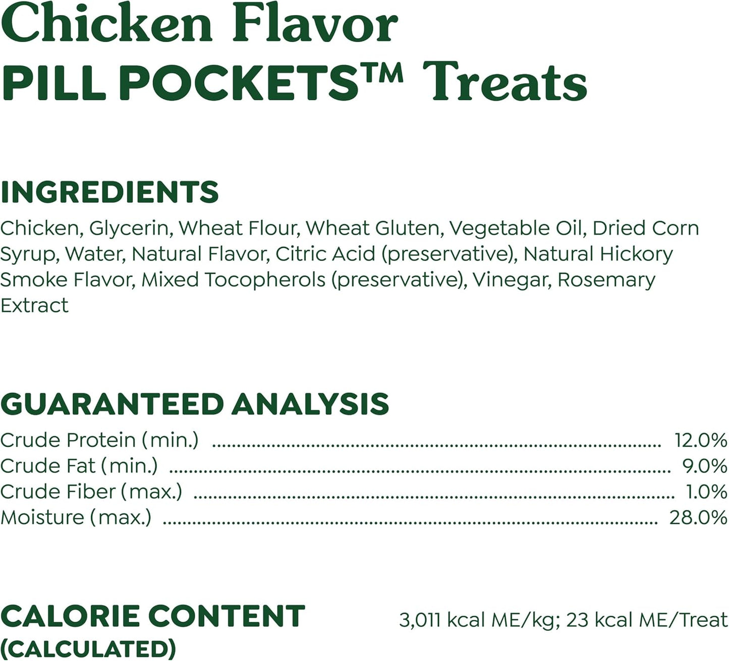 Pill Pockets for Dogs Large Size, Soft Dog Treats, Chicken Flavor, 7.9 Oz. Pouch (30 Treats)