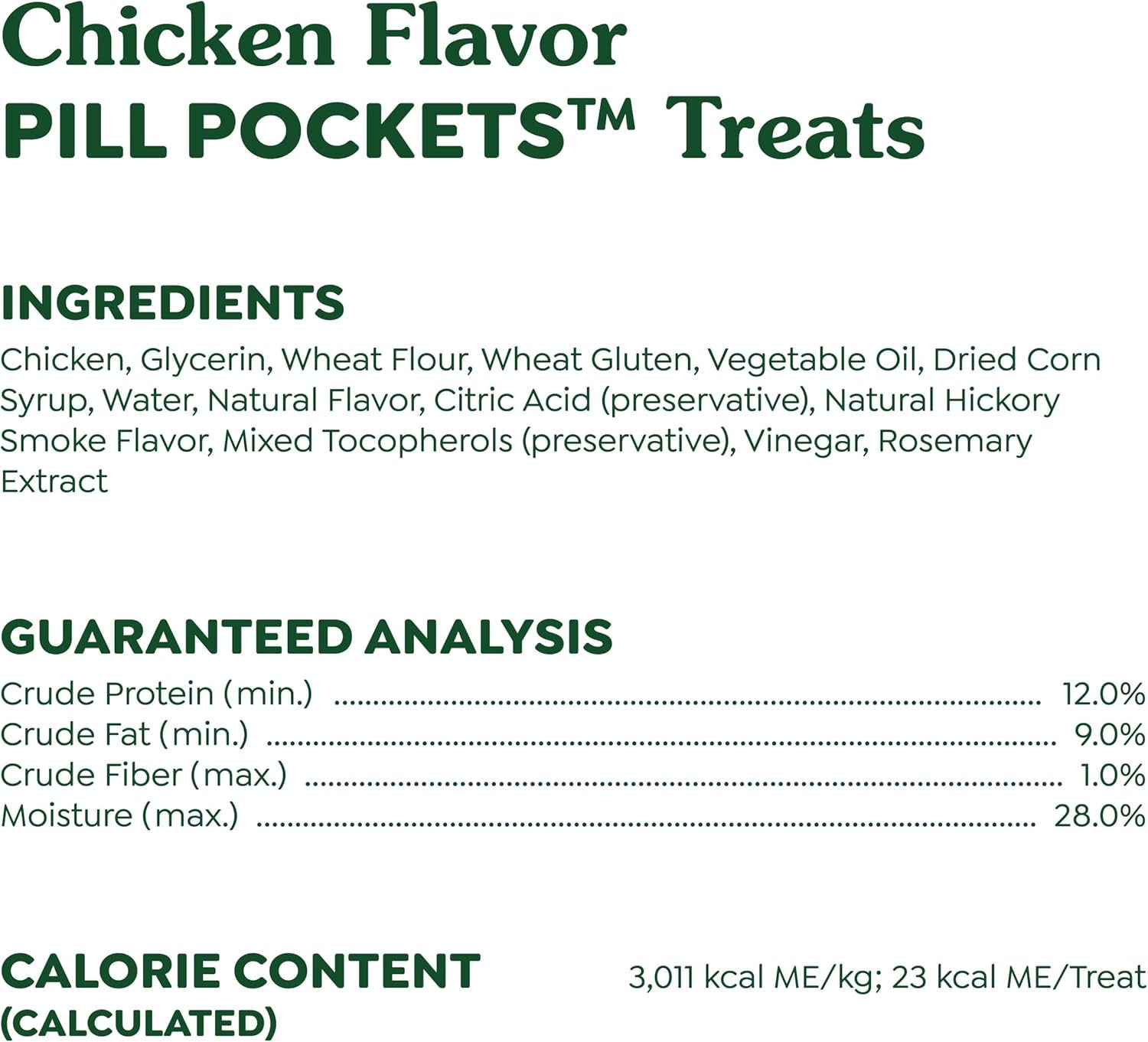 Pill Pockets for Dogs Large Size, Soft Dog Treats, Chicken Flavor, 7.9 Oz. Pouch (30 Treats)