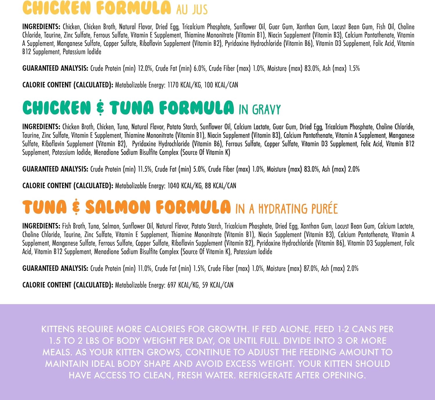 Kitten, Kitten Can Jam! Variety Pack, 3Oz Can (Pack of 12)