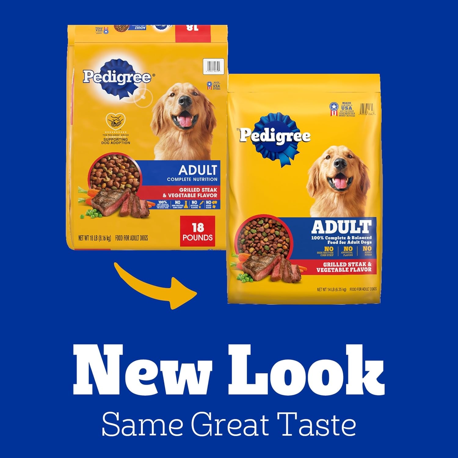 Complete Nutrition Adult Dry Dog Food, Grilled Steak & Vegetable Flavor, 18 Lb. Bag