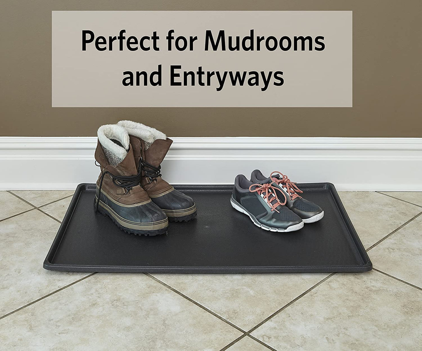 Replacement Pan for 42-Inch Dog Crates, Fits All Midwest and New World 42-Inch Pet Cages, Multiple Uses, Plastic, Black, 9PAN