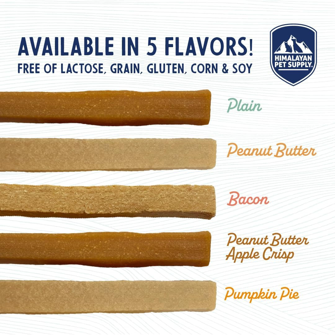Yogurt Sticks, Plain Flavored, Dog Treats with Prebiotics, Probiotics & Protein, Digestive Support, Lactose & Gluten Free, Natural Dog Treat for All Breeds, Made in America, 5 Count