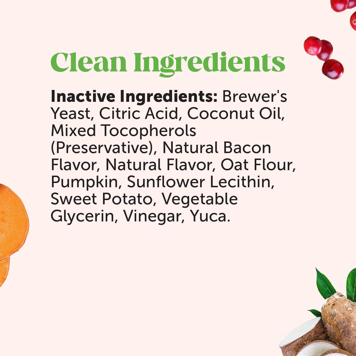 Cranberry Bladder Health for Dogs – Contains Active Ingredients - Cranberry & D-Mannose to Help Support Dog Urinary Tract Health, Dog Bladder Support, & Kidney Support for Dogs (Bacon)