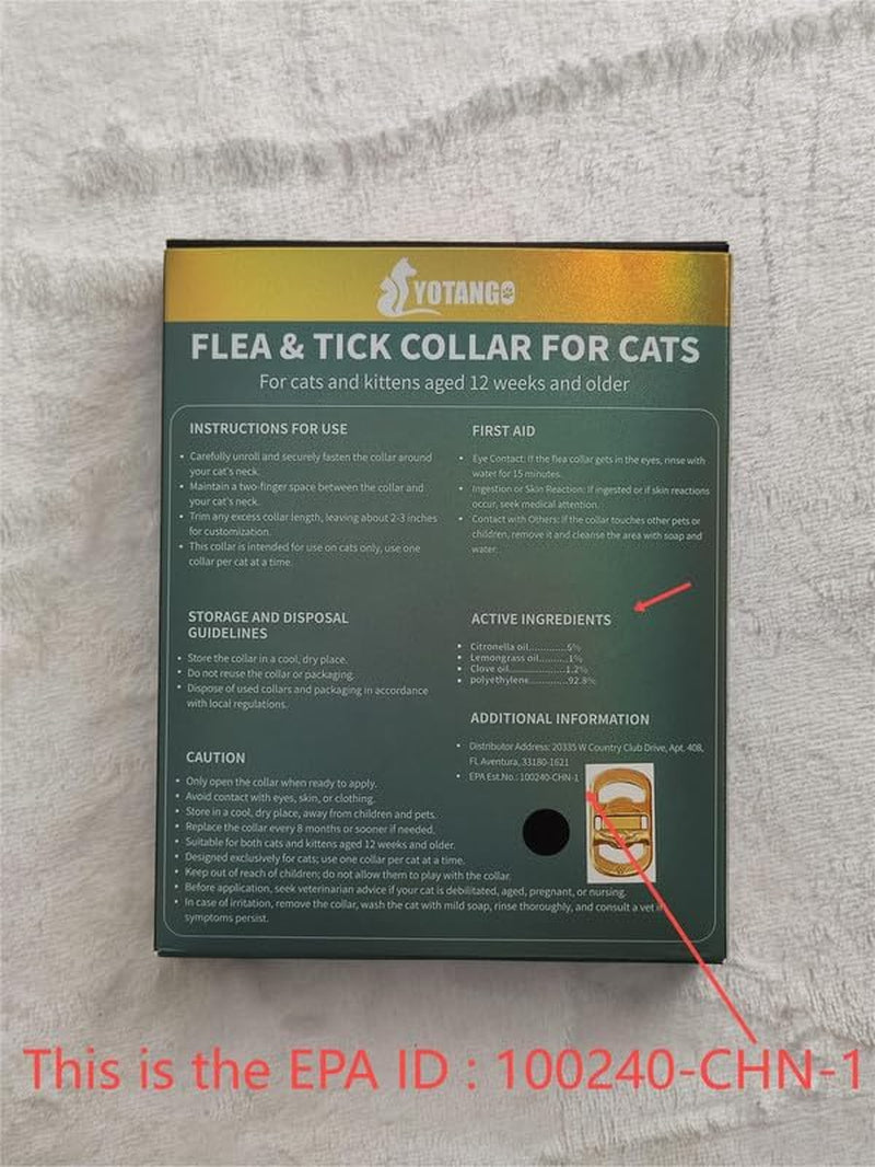 4 Pack Flea Collar for Cats, 32 Months Flea and Tick Prevention for Cats, Waterproof Cat Flea Collar, Cat Flea and Tick Treatment, Adjustable Flea and Tick Collar for Cats Kittens-Black&Gray
