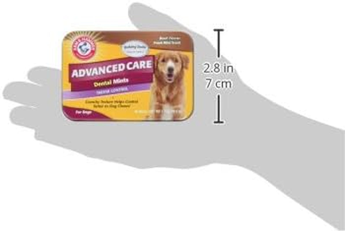 for Pets Tartar Control Dental Mints for Dogs | Dog Dental Mints Help Reduce Plaque & Tartar Buildup without Brushing | Beef Flavor, 40 Count