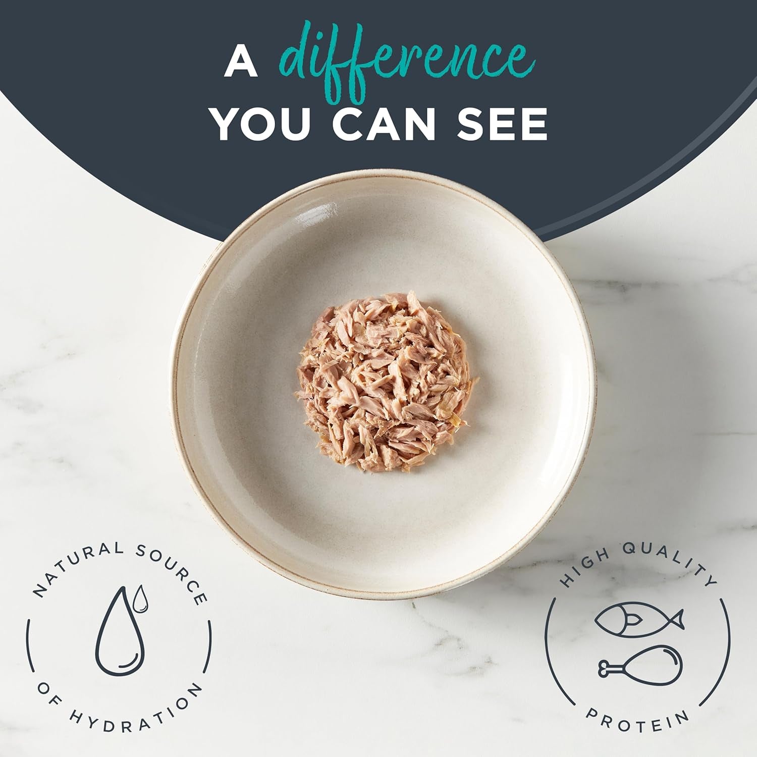 Natural Wet Cat Food, 24 Count, Grain Free, Limited Ingredient Canned Food for Cats, Tuna Fillet in Broth, 2.47 Oz Cans