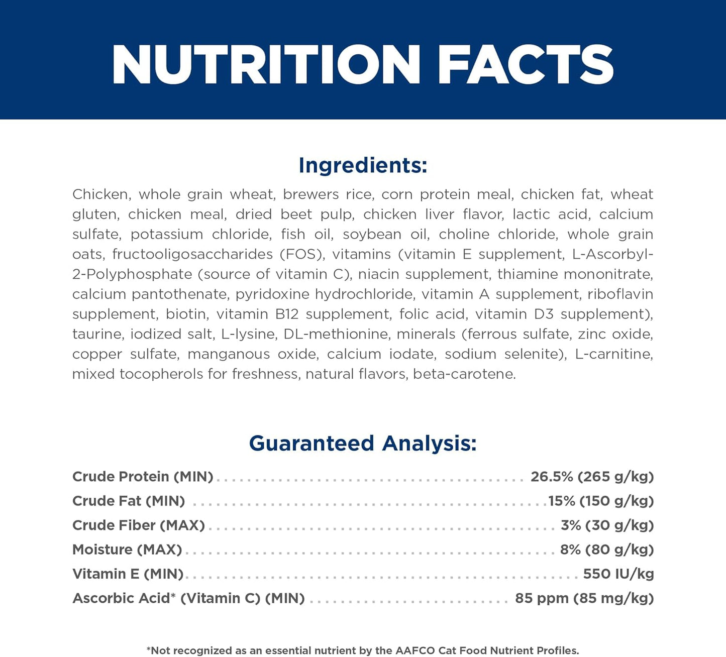 Adult 7+, Senior Adult 7+ Premium Nutrition, Dry Cat Food, Chicken Recipe, 16 Lb Bag