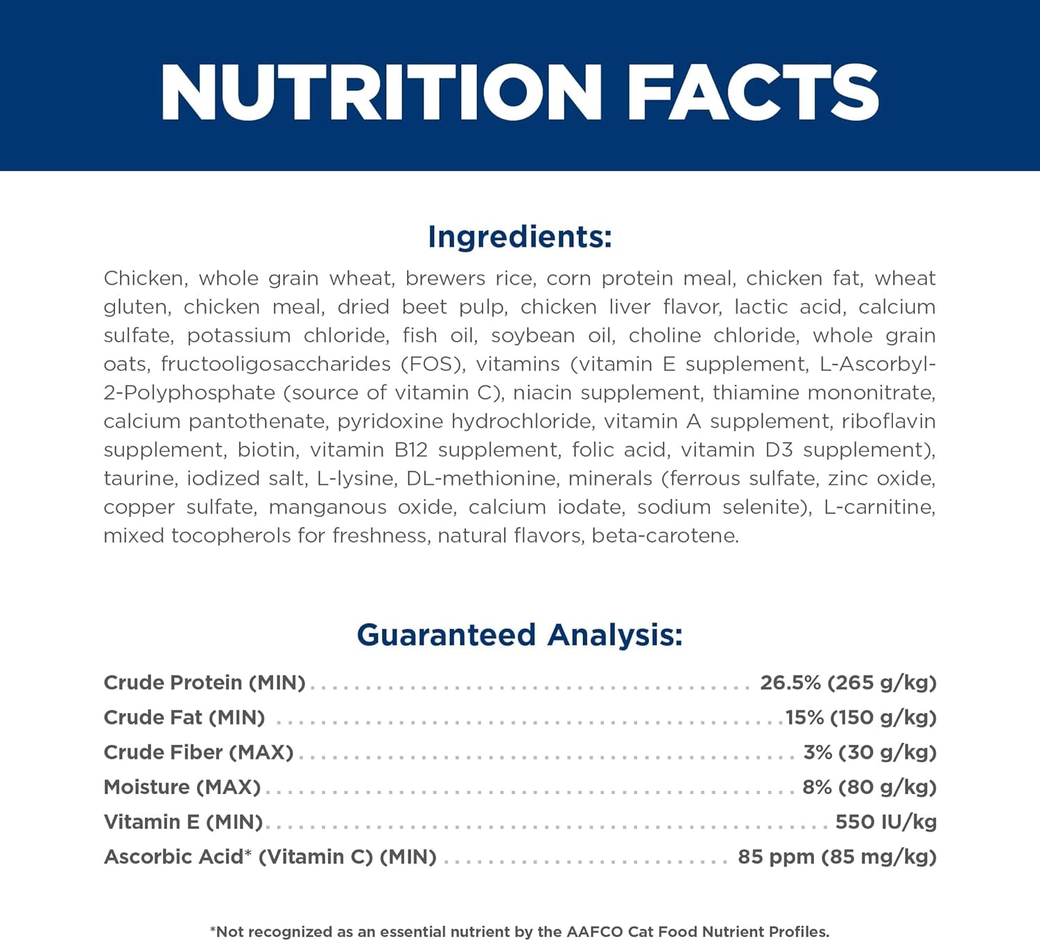 Adult 7+, Senior Adult 7+ Premium Nutrition, Dry Cat Food, Chicken Recipe, 7 Lb Bag