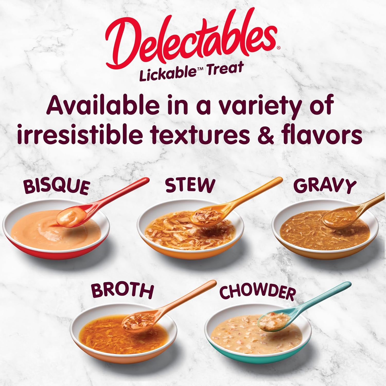 Delectables Stew Lickable Wet Cat Treats for Adult & Senior Cats, Variety Pack, 30 Count