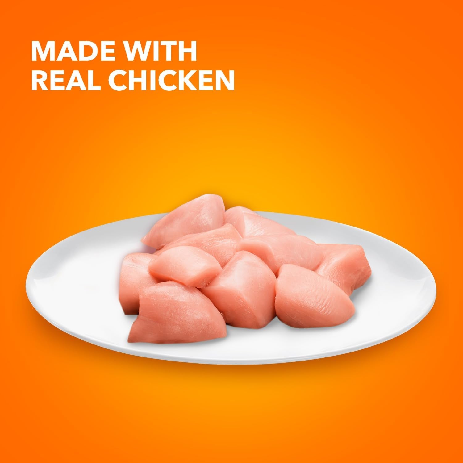 Perfect Portions Healthy Adult Grain Free Wet Cat Food Pate, Chicken Recipe, 2.6 Oz. Easy Peel Twin-Pack Trays (24 Count, 48 Servings)