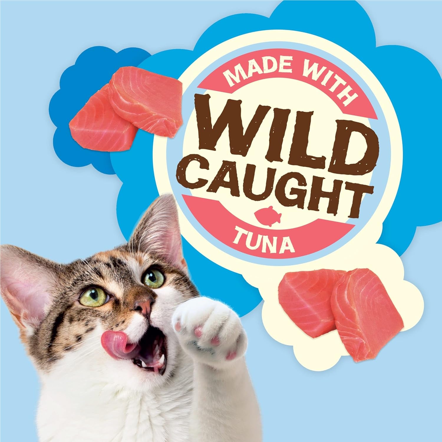 Purina  Natural Cat Treats, Party Mix Natural Yums with Wild Caught Tuna and Added Vitamins, Minerals and Nutrients - 20 Oz. Canister