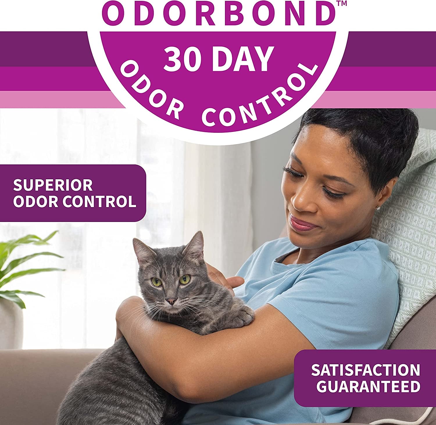 Micro Crystals Unscented Non-Clumping Crystal Cat Litter with Odorbond, 7 Lb, White, Clear and Blue Crystals (LPMC7)