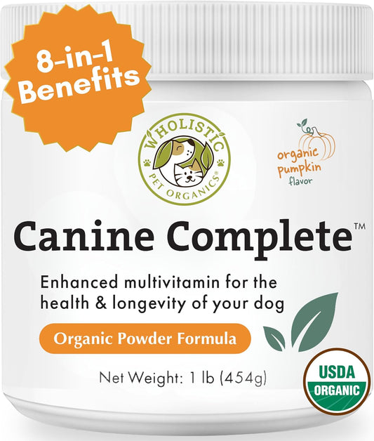 Canine Complete - Dog Multivitamin Powder - 1 Lb - Daily Dog Vitamins and Supplements for Homemade Food - Immune System, Skin, Coat & Overall Health - Small and Large Breed