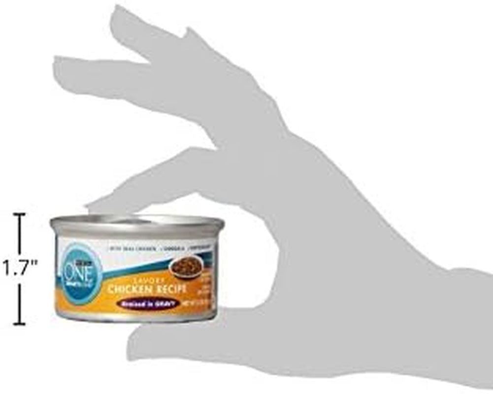 Natural High Protein Cat Food, Chicken Recipe in Wet Cat Food Gravy - (Pack of 24) 3 Oz. Pull-Top Cans