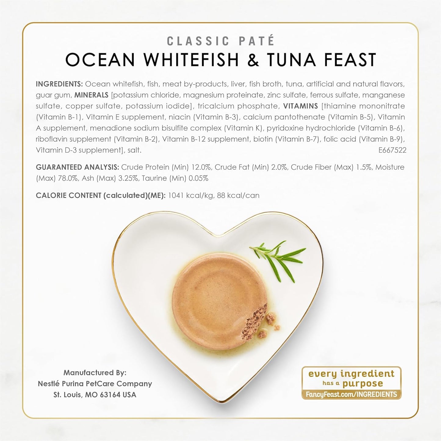 Purina  Seafood Classic Pate Collection Grain Free Wet Cat Food Variety Pack - (2 Packs of 12) 3 Oz. Cans