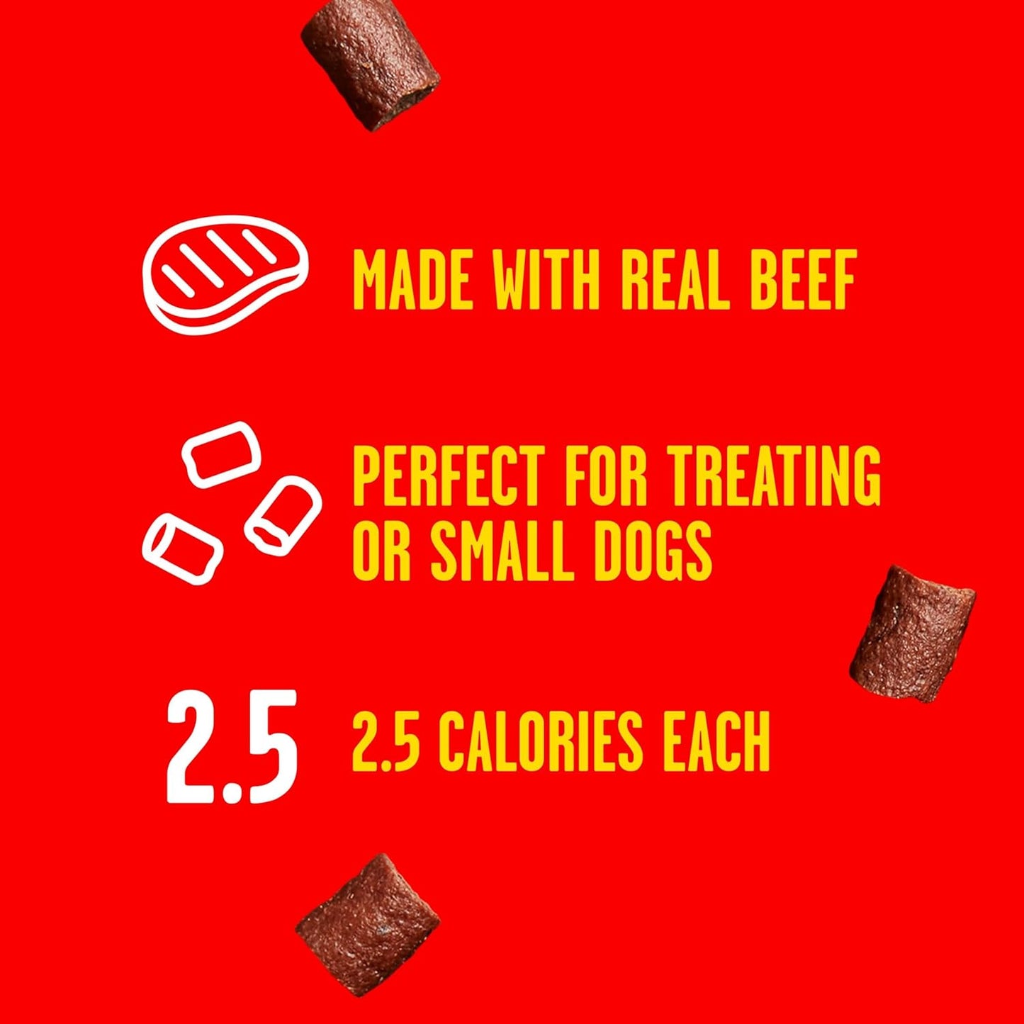 Training Dog Treats, Original Beef Flavor, 5.6 Ounce (Pack of 8), Made with Real Beef, Bite Size Rewards