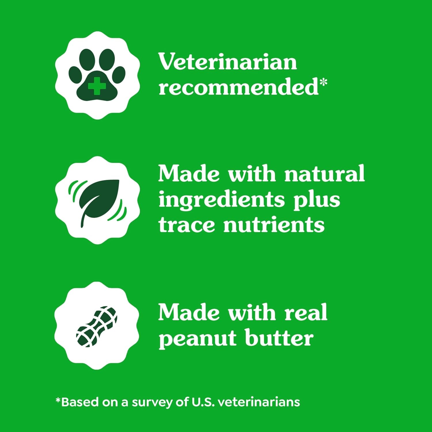 Pill Pockets for Dogs Small Size, Soft Dog Treats, with Real Peanut Butter, 3.2 Oz. Pouch (30 Treats)