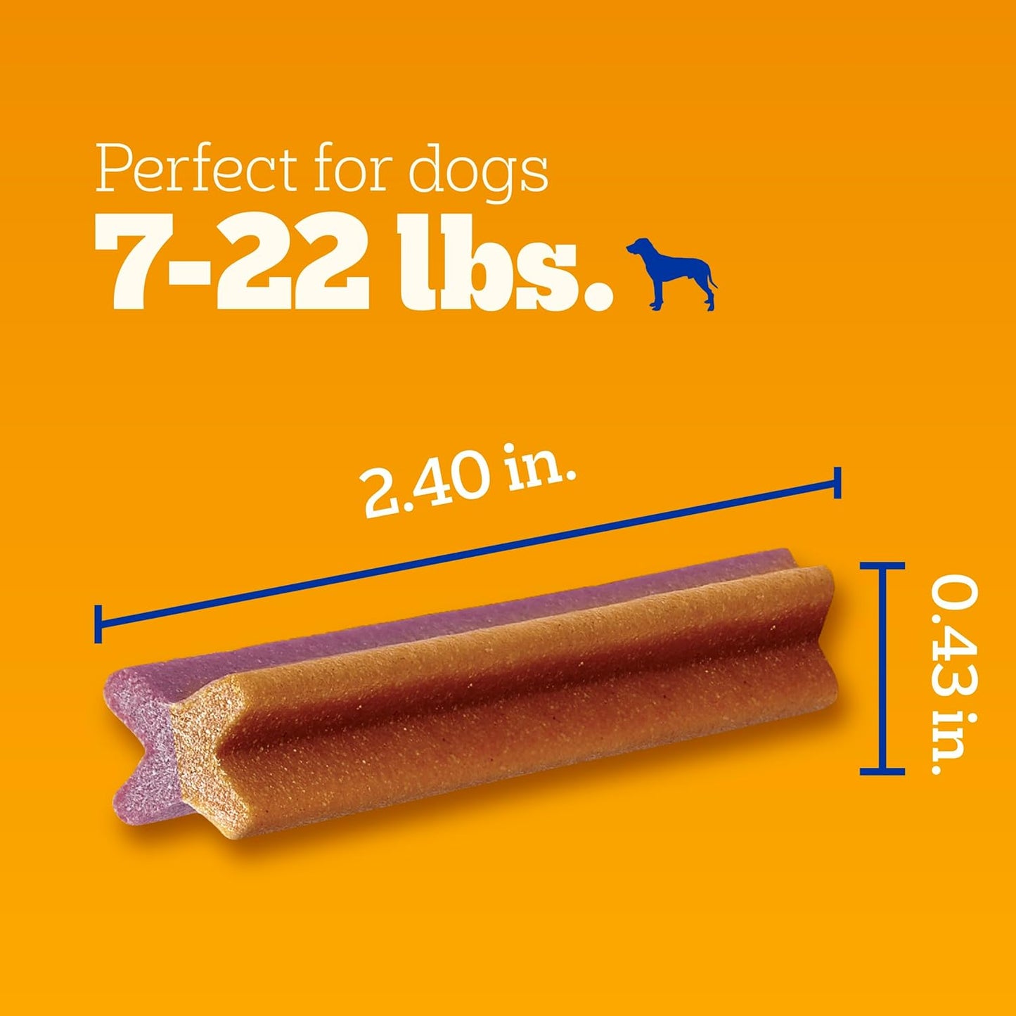 Dentastix Dual Flavor Small Breed Dog Treats, Bacon & Chicken, 17.78 Oz. Bag (84 Treats, Pack of 1)