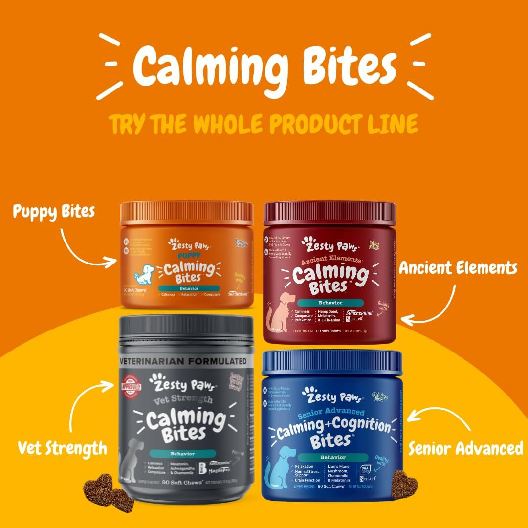 Calming Chews for Dogs - for Everyday Stress, Relaxation, Composure, and Separation Peanut Butter 50 Count