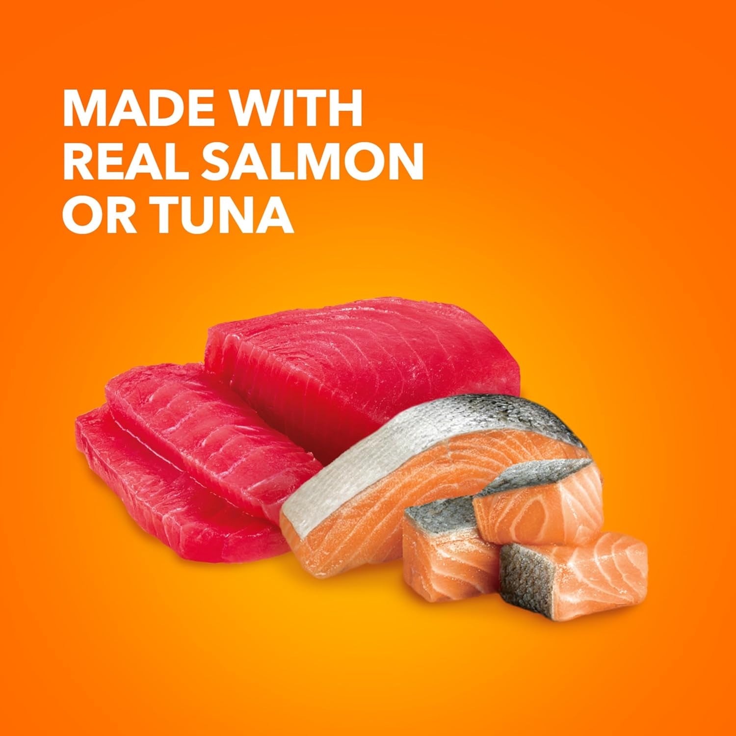 Perfect Portions Indoor Adult Wet Cat Food Cuts in Gravy Variety Pack, Salmon and Tuna Recipes, 2.6 Oz. Easy Peel Twin-Pack Trays (12 Count, 24 Servings)