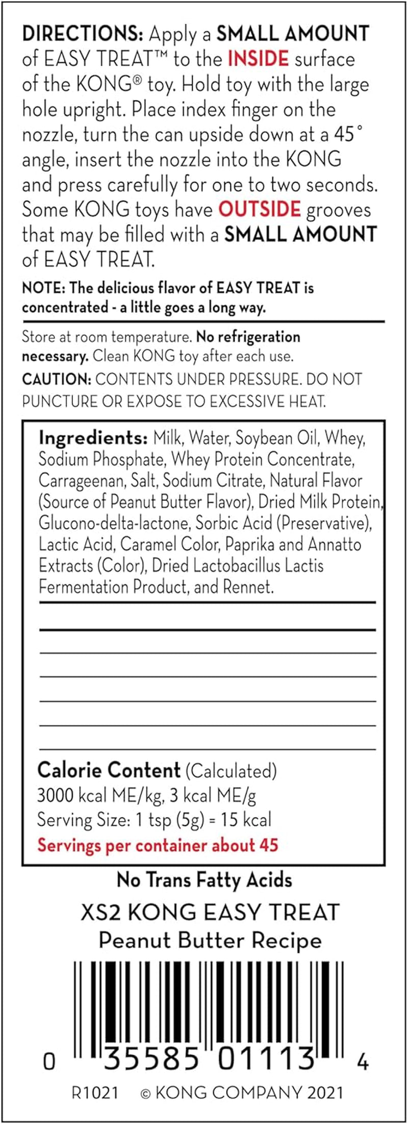 - Easy Treat - Dog Treat Paste - Peanut Butter - 8 Ounce