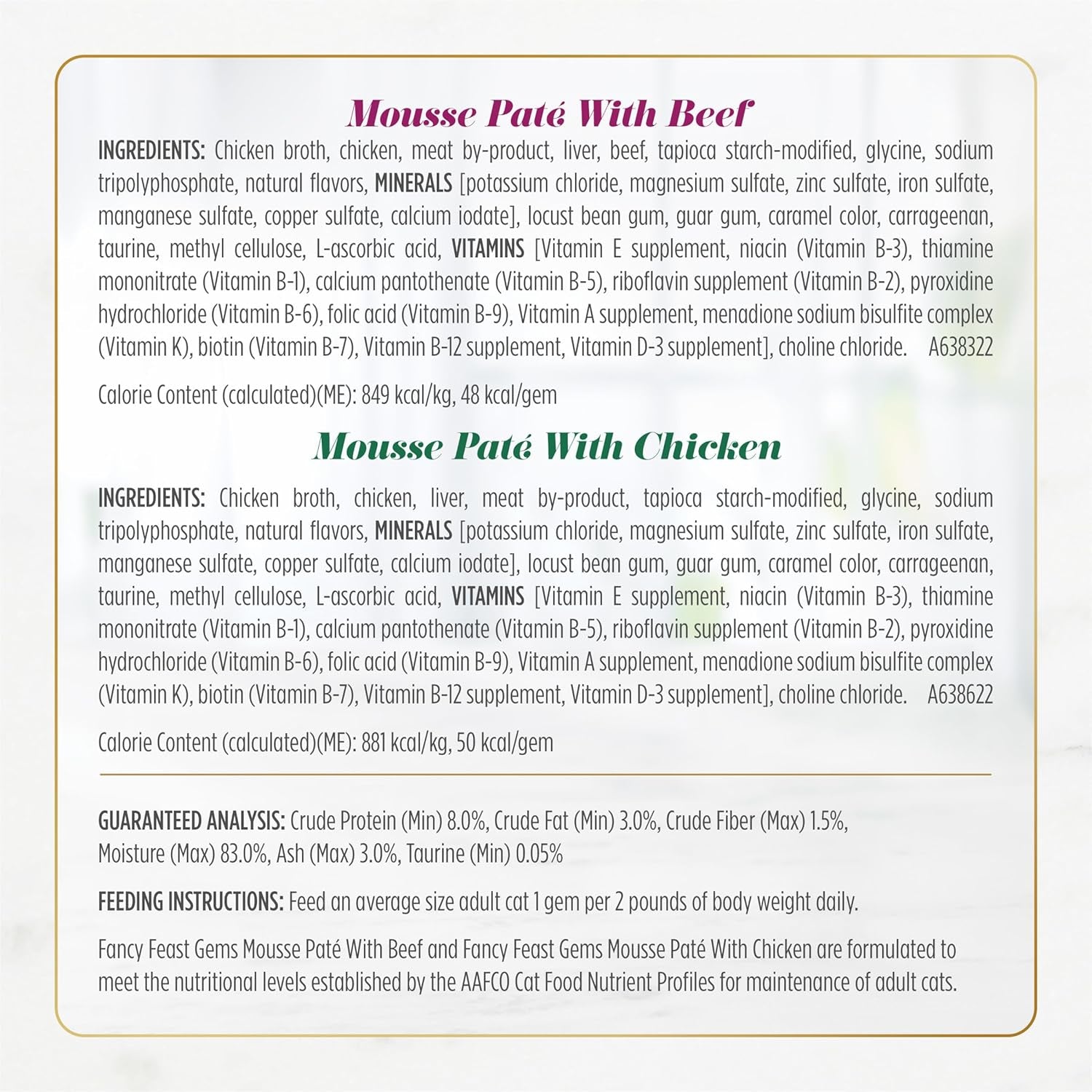 Gems Pate Cat Food Mousse and a Halo of Savory Gravy Wet Cat Food Variety Pack - (Pack of 12) 4 Oz. Boxes