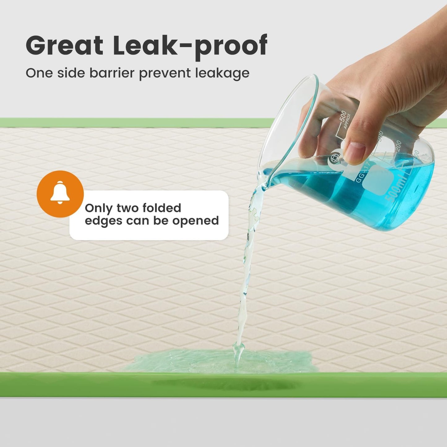 Dog Pee Pads Extra Large 28"X34", XL Thicker ECO Green Disposable Xlarge Puppy Training Pads Super Absorbent Full Edge-Wrapping Pad for Dogs, Puppies, Doggie, Cats, Rabbits-(30 Count)