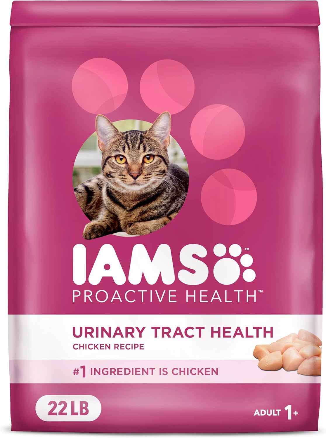 Proactive Health Adult Urinary Tract Healthy Dry Cat Food with Chicken, 22 Lb. Bag