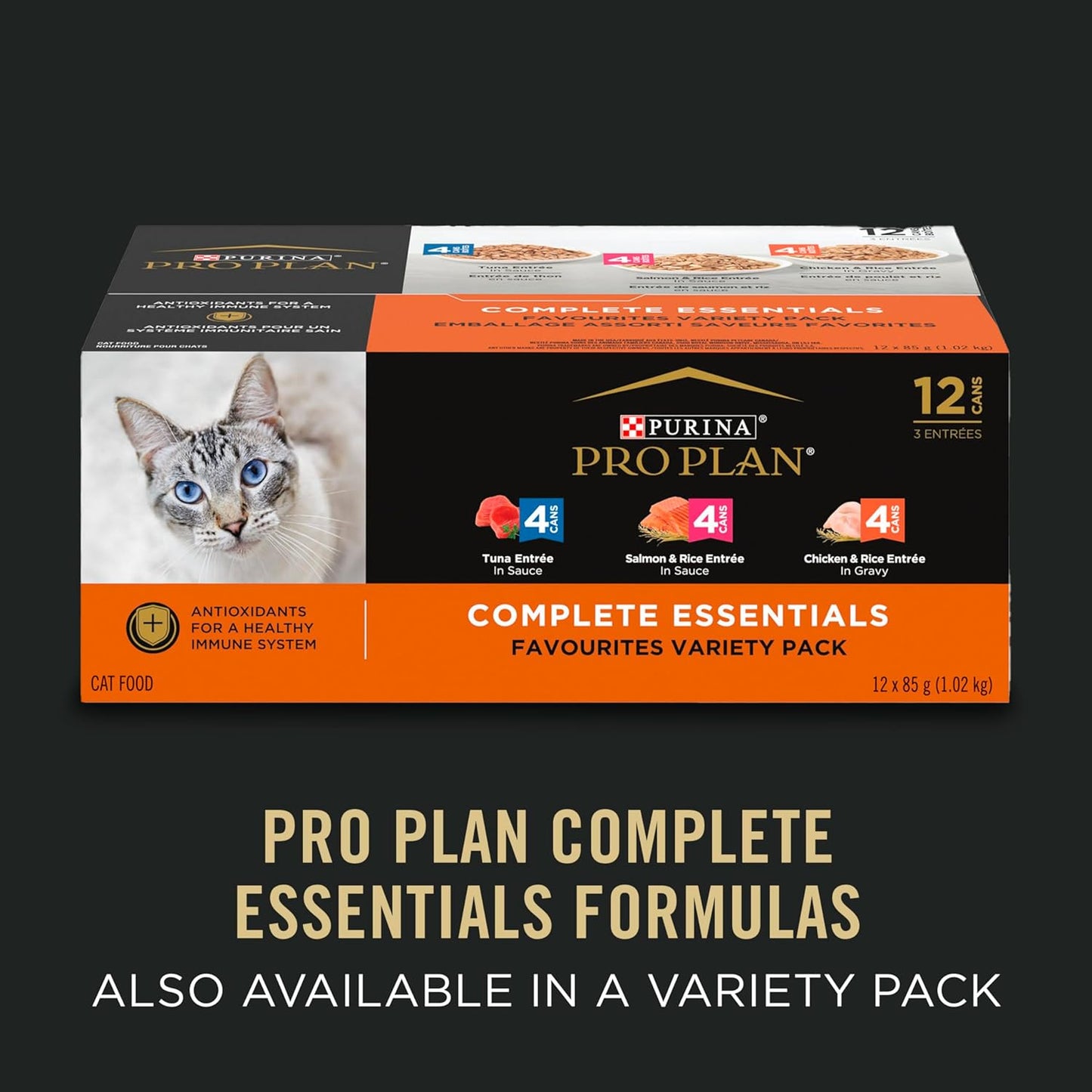 Complete Essentials High Protein Cat Food Gravy, Wet Cat Food Chicken Entree - (Pack of 24) 5.5 Oz. Cans