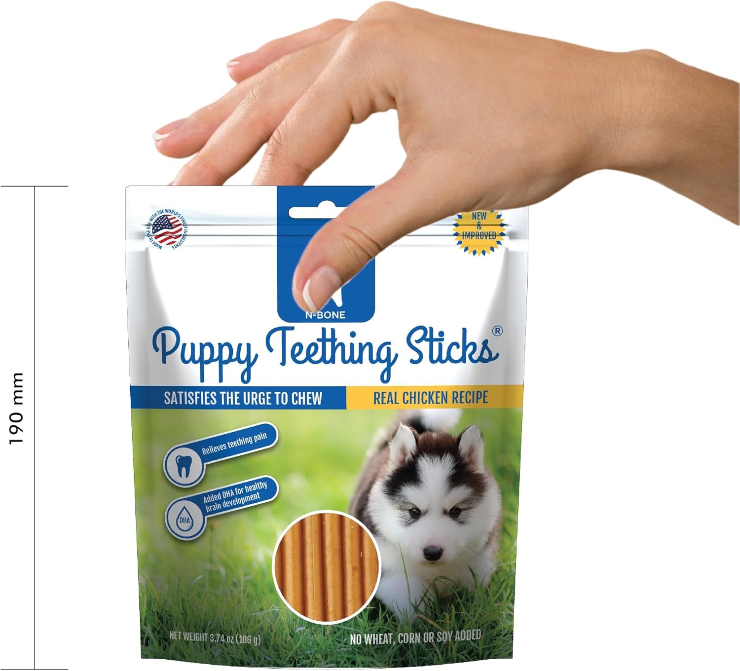 Puppy Teething Treats,Chicken, 3.74 Oz (111150)