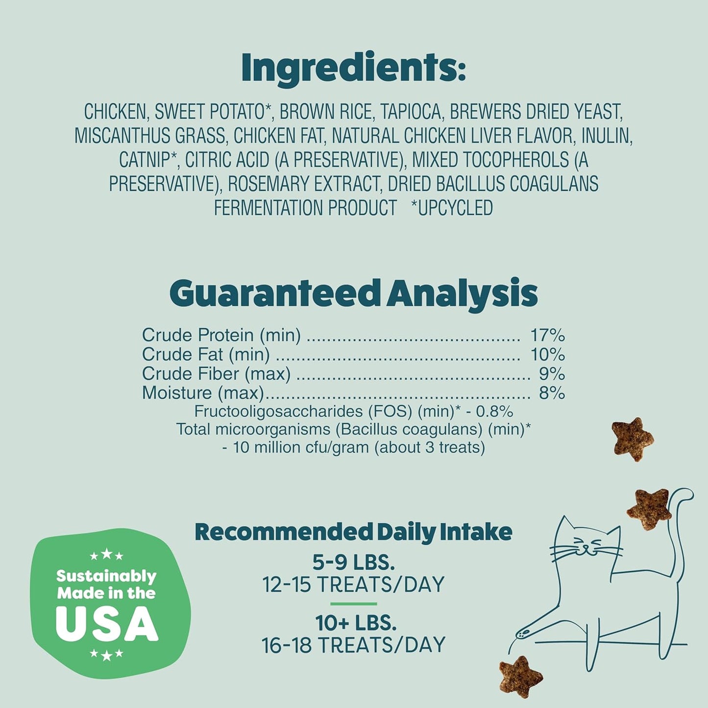 Digestive Health Catnip Chicken Crunchy Cat Treats