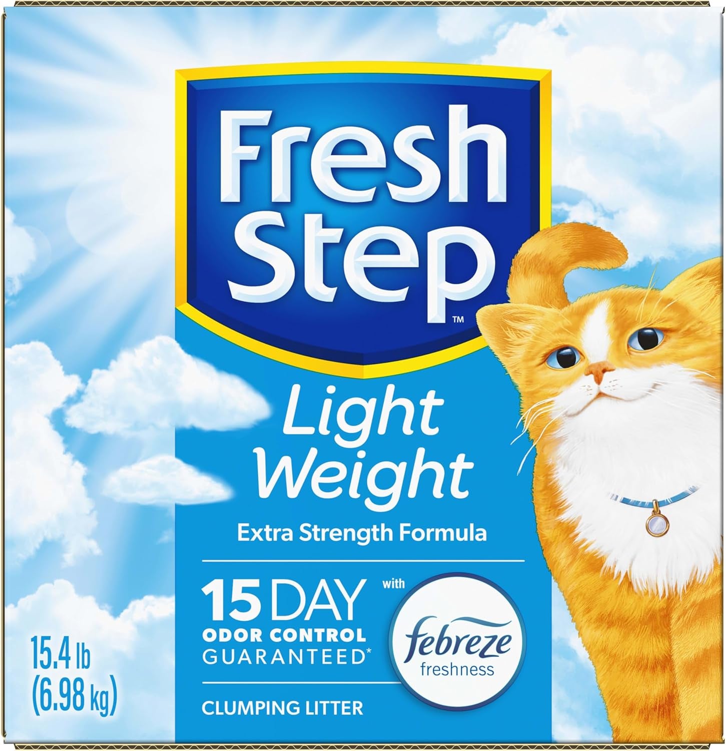 Light Weight Clumping Litter, Extra Strength Formula with Febreze Freshness, 15.4 Lb. Box