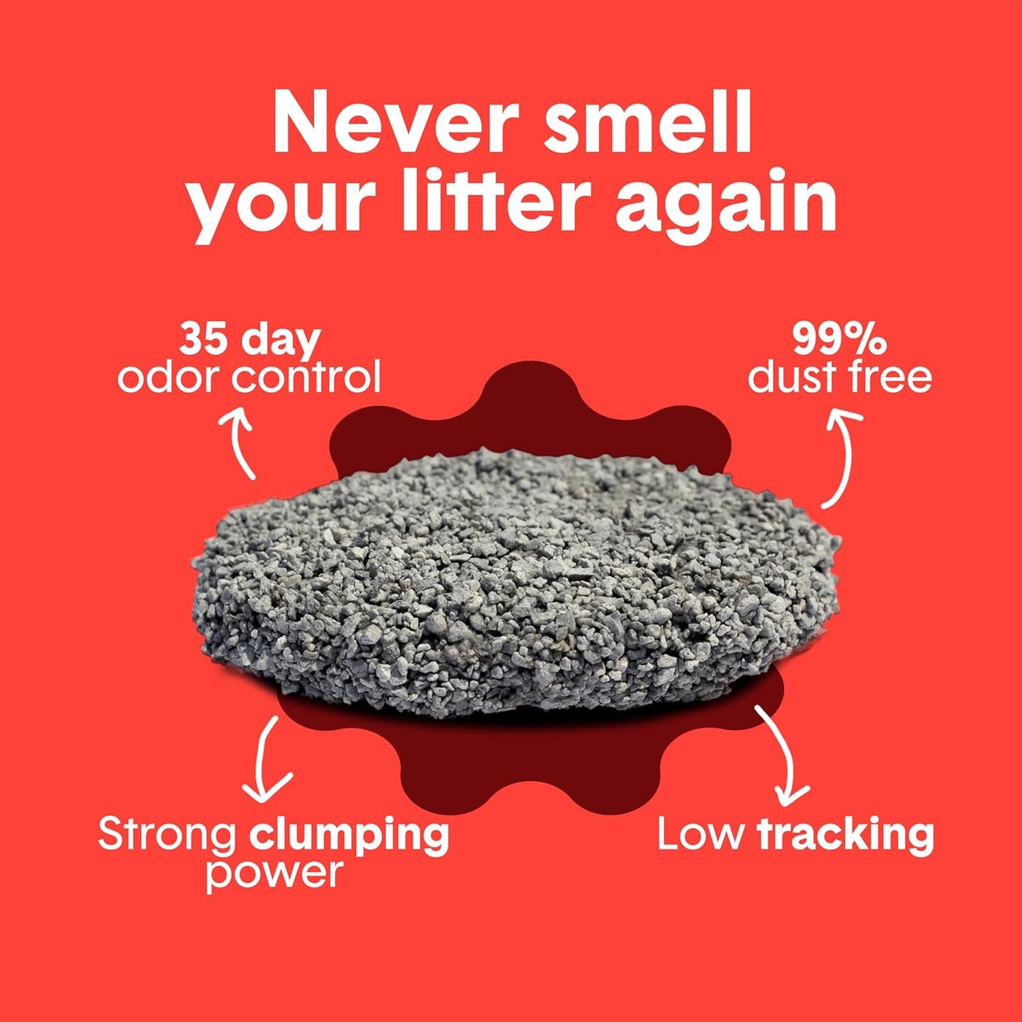 Boxie® Extra Strength 35 Day Odor Control Clumping Clay Cat & Kitty Litter 16Lb, 99.9% Dust-Free, Probiotic Formula, Long-Lasting, Veterinarian Approved, Easy Scooping for Multi-Cat Homes