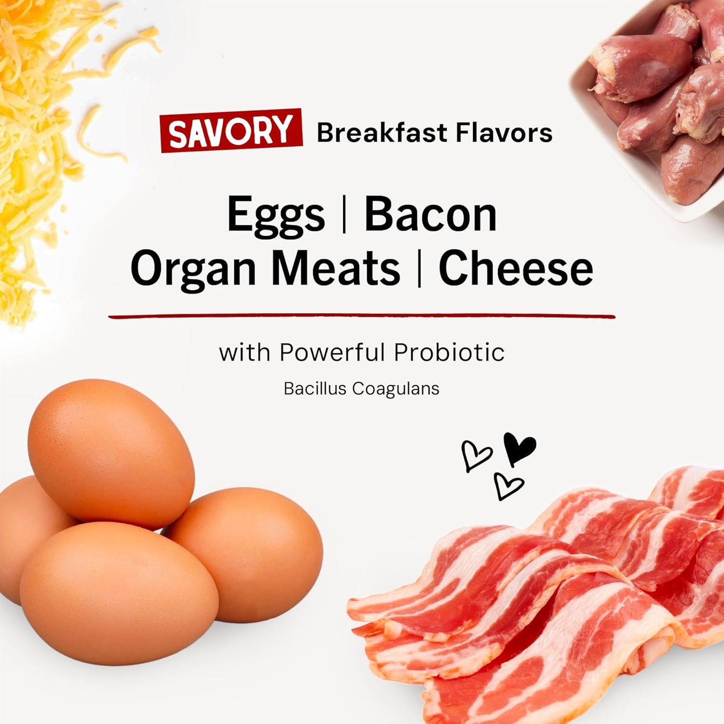 Marie'S Magical Breakfast Sprinkles Freeze-Dried Raw Bacon, Egg & Cheese Recipe Grain-Free Dog Food Topper, 7-Oz Bag