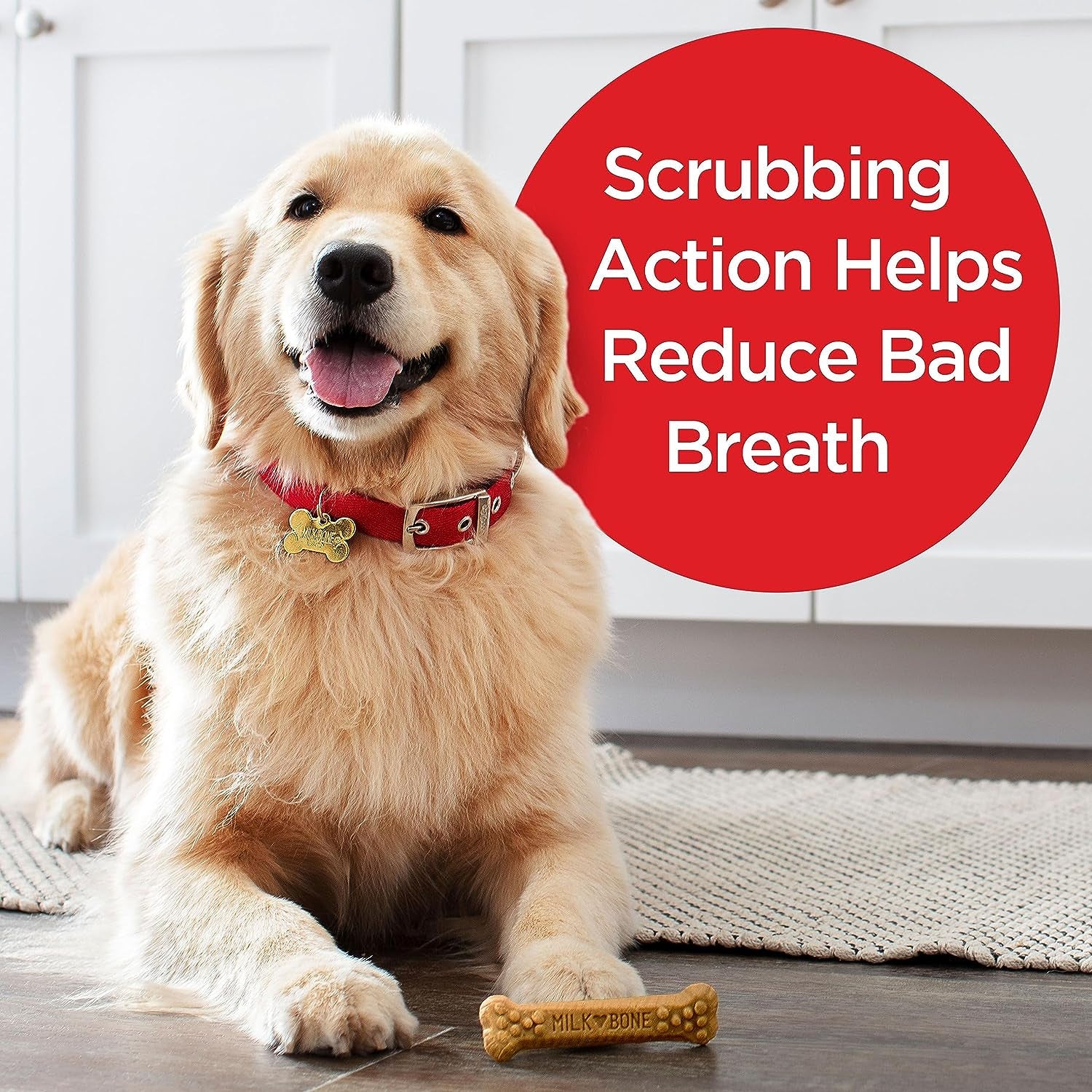 Original Brushing Chews 18 Large Daily Dental Dog Treats Scrubbing Action Helps Clean Teeth