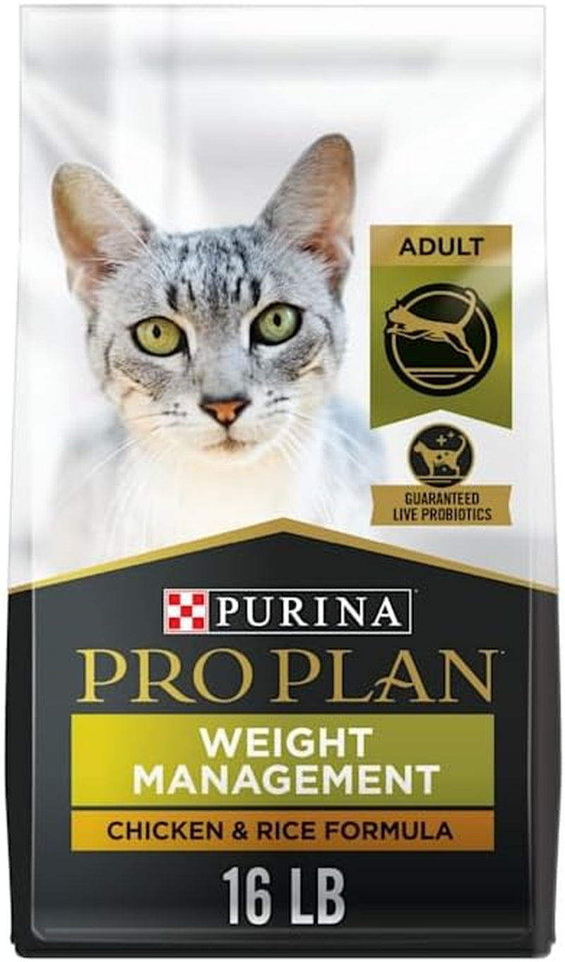 Weight Control Dry Cat Food, Chicken and Rice Formula - 16 Lb. Bag