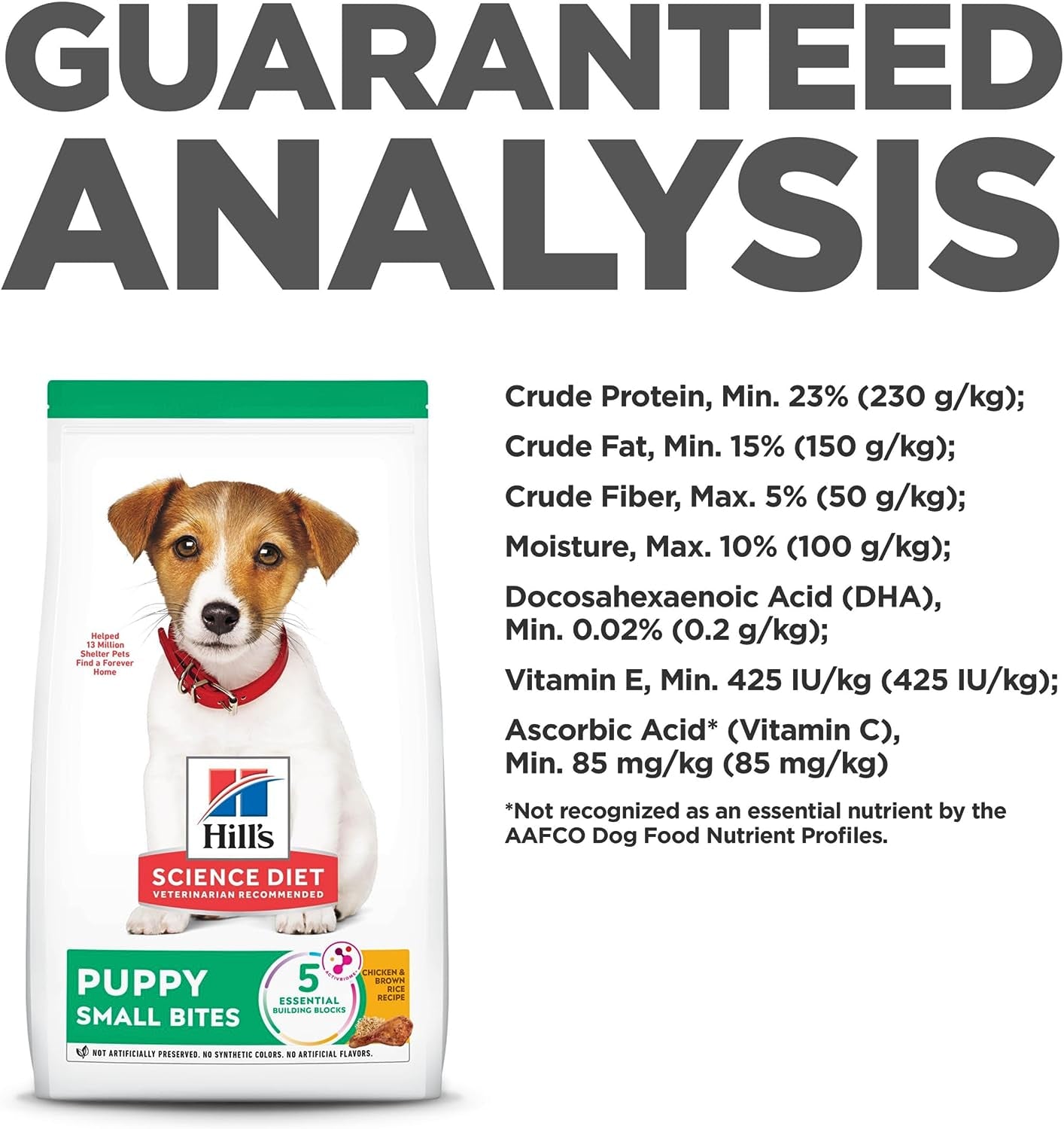 Puppy, Puppy Premium Nutrition, Small Kibble, Dry Dog Food, Chicken & Brown Rice, 4.5 Lb Bag