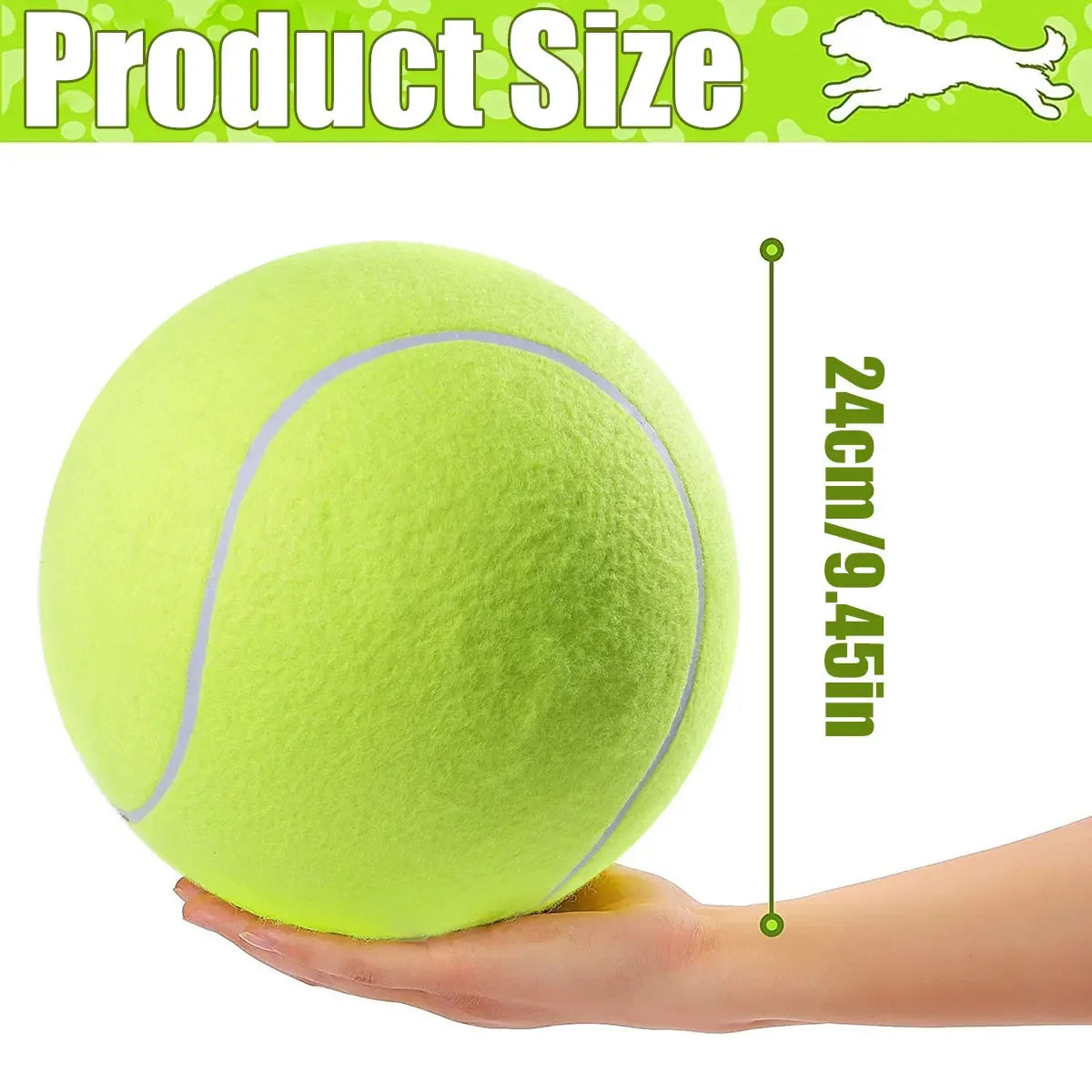 Ultra-Durable Giant Tennis Ball for Pets