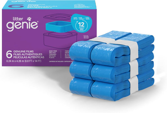 Refill Bags | Stand Alone Genuine Film 6 Pk | Compatible with  Standard and Jumbo Refills | Ultimate Odor Control Cat Litter Bags | up to 12 Months of Supply for One Cat