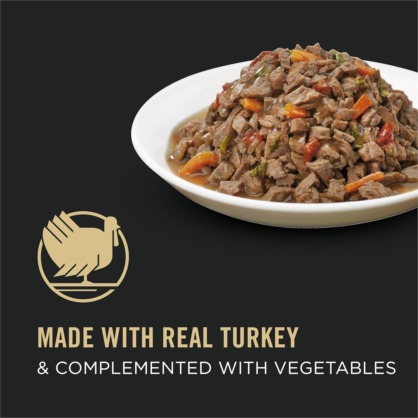 Gravy, High Protein Wet Cat Food, COMPLETE ESSENTIALS Turkey & Vegetable Entree - (Pack of 24) 3 Oz. Pull-Top Cans