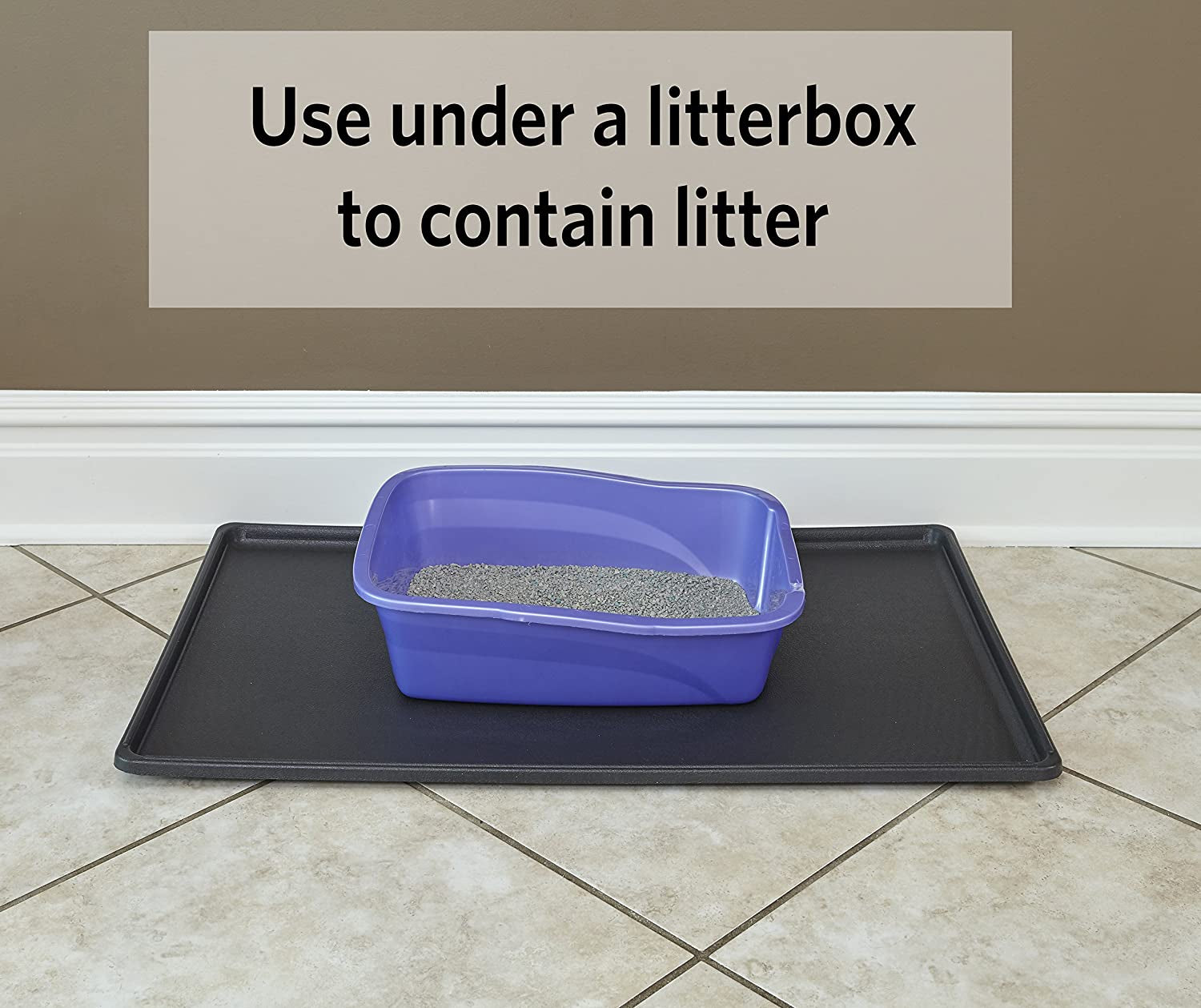 Replacement Pan for 42-Inch Dog Crates, Fits All Midwest and New World 42-Inch Pet Cages, Multiple Uses, Plastic, Black, 9PAN