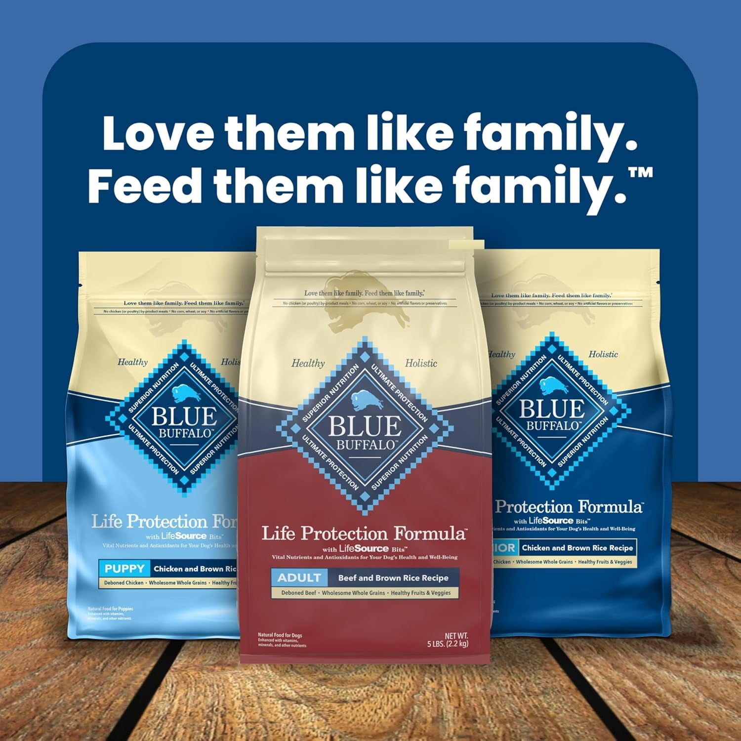 Life Protection Formula Adult Dry Dog Food, Helps Build and Maintain Strong Muscles, Made with Natural Ingredients, Beef & Brown Rice Recipe, 15-Lb. Bag