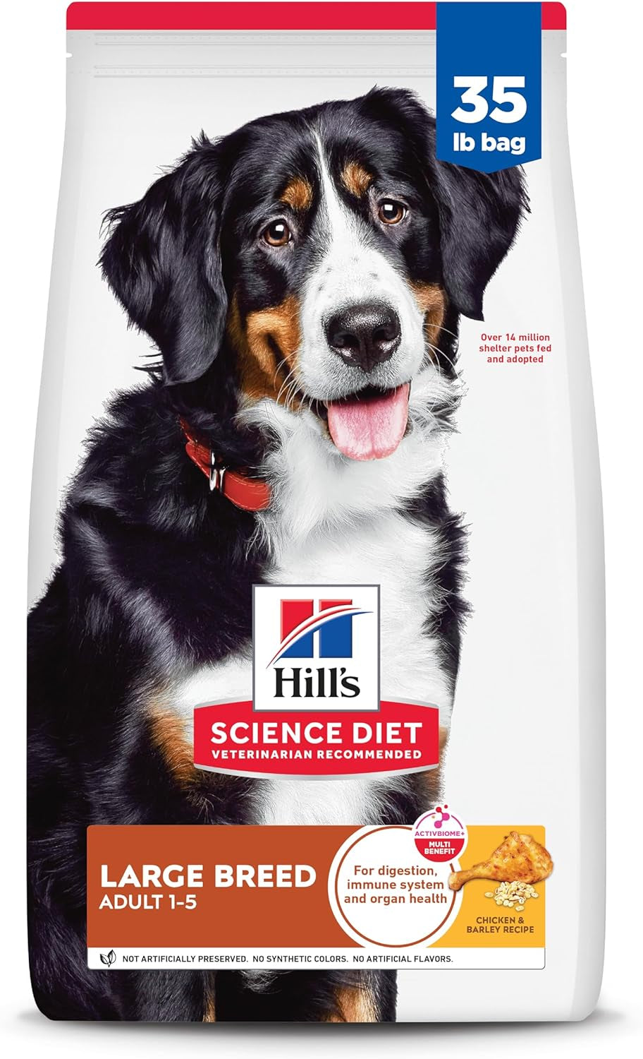 Large Breed, Adult 1-5, Large Breed Premium Nutrition, Dry Dog Food, Chicken & Barley, 35 Lb Bag