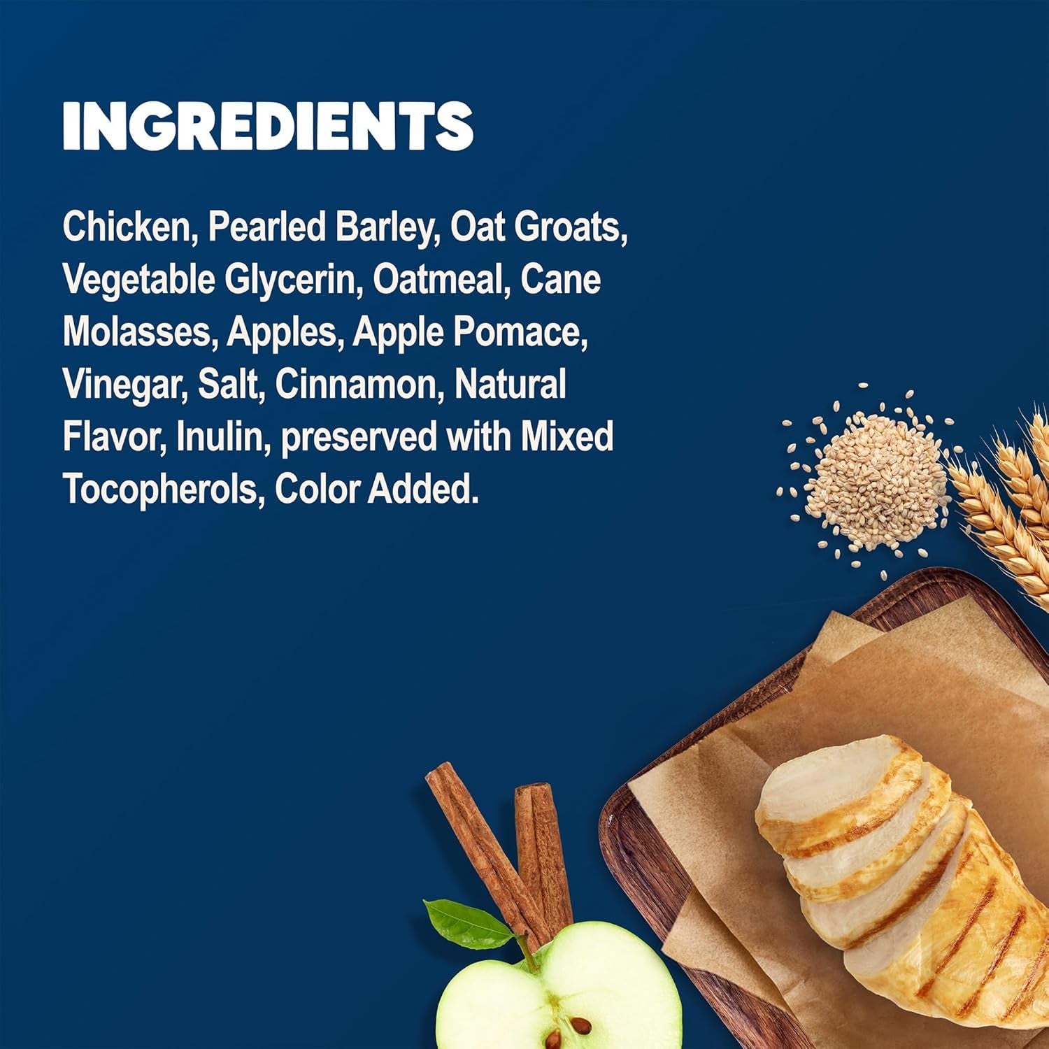 Benebars Digestive Support Dog Treats with Prebiotic Fiber, Made with Natural Ingredients, USA Chicken & Apple, 9-Oz Bag